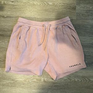 YoungLA Men Light Purple Athletic Shorts